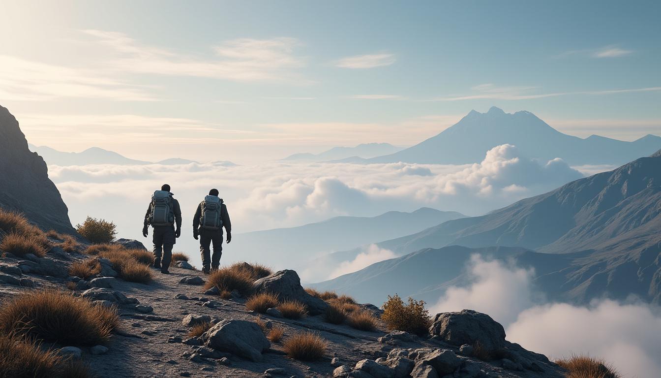 plongez dans l'univers captivant de 'death stranding 2' avec notre expérience immersive en version grandeur nature. explorez des paysages époustouflants, rencontrez des personnages intrigants et vivez une aventure inoubliable qui repousse les limites du jeu vidéo.