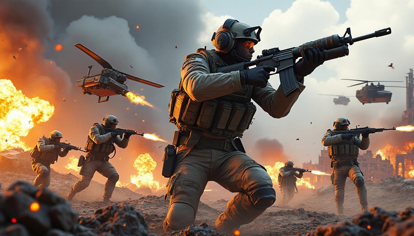 découvrez plus d'une heure de gameplay inédit de battlefield 6 dans notre dernière vidéo ! plongez au cœur des nouvelles mécaniques de jeu, des graphismes époustouflants et des cartes immersives qui vous attendent. ne manquez pas cette chance d'explorer tout ce que le prochain titre de la franchise a à offrir !