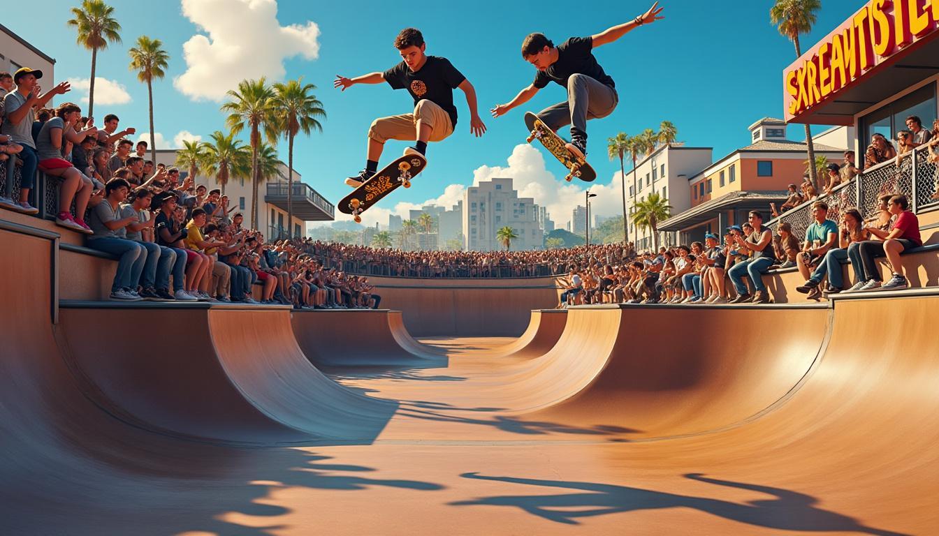 plongez dans l'univers nostalgique de tony hawk pro skater 3+4, où l'âge d'or du skateboard en jeu vidéo est célébré. découvrez comment cette saga emblématique a marqué l'histoire et explorez l'état actuel de la scène du skate en 2025. un incontournable pour les passionnés de jeux et de sport.