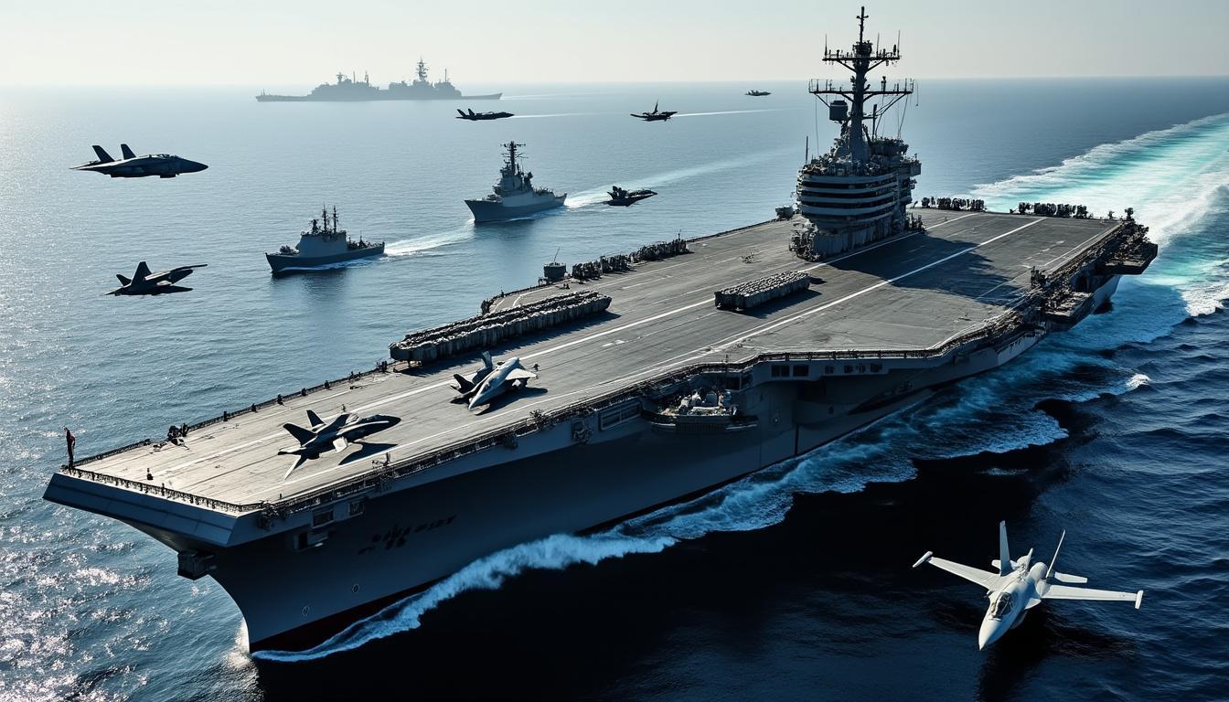 analyse de la désinformation et des images falsifiées circulant autour des frappes contre le porte-avions uss lincoln en iran, démêlant vérité et mensonges.