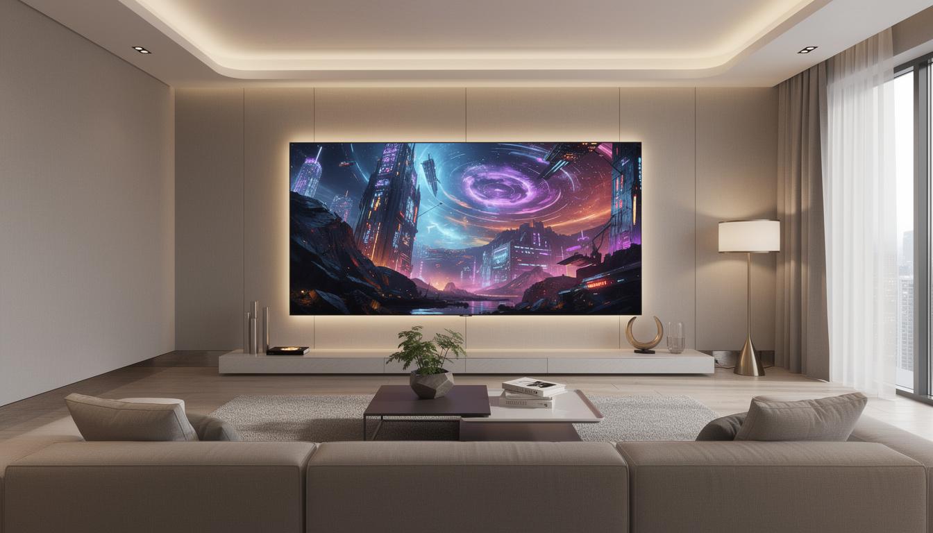 découvrez cette tv oled immense qui promet de transformer votre salon avec une qualité d'image exceptionnelle et une expérience visuelle révolutionnaire, surpassant tous les autres écrans.